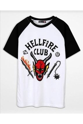 Stranger Things Hellfire Club Unisex Oversize T-shirt T-Shirt 3324