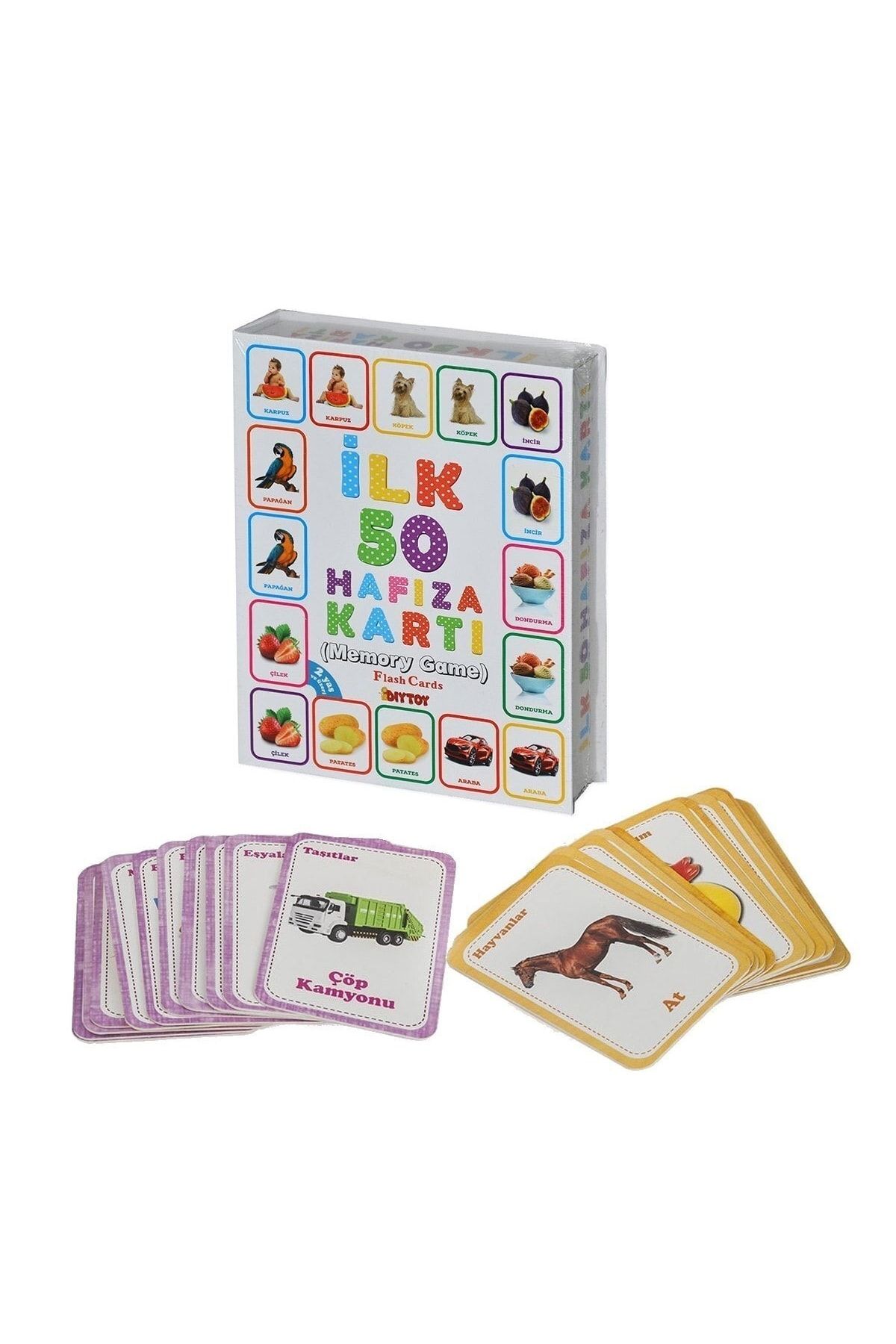 Diytoy-50 Flash Card Memory Game - First Memory Card 1