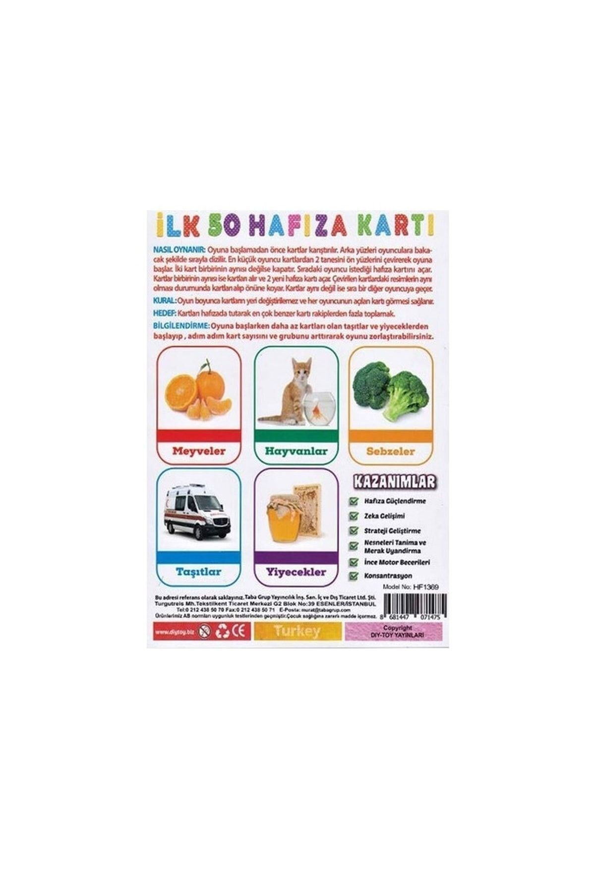 Diytoy-50 Flash Card Memory Game - First Memory Card 2