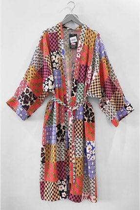 Patchwork Etnik Desen Kimono 2041