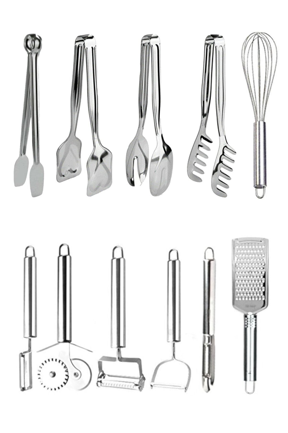 Selenica 11 Piece Tongs and Peeler Set, Saving Equipment, Food Presentation  Equipment, Serving Tongs Products