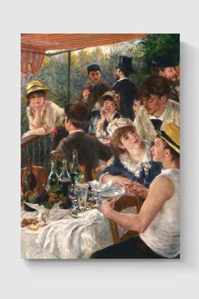 Pierre Auguste Renoir - Luncheon The Boating Party Masterpiece Tablo Ünlü Ressam Poster DUOFG103359