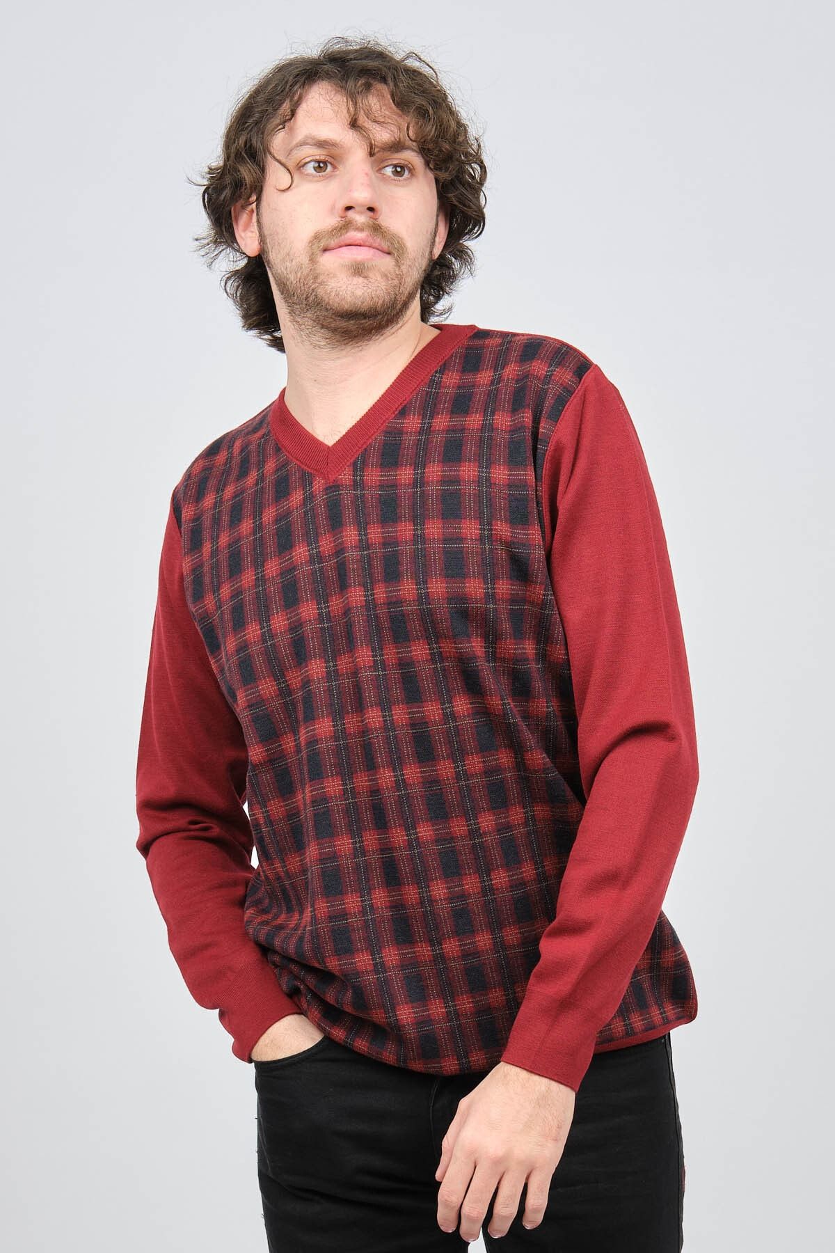 Mens red hotsell argyle sweater