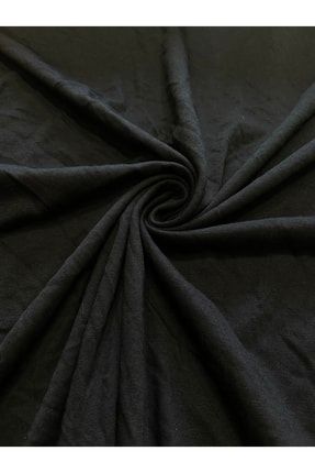 Siyah Penye Yazlık Tişört Elbise Giyimlik Kumaş Tşört Penye-116