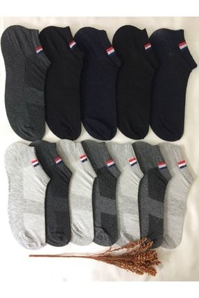 10 Çift Bay-bayan Spor Patik Çorap 12liesr