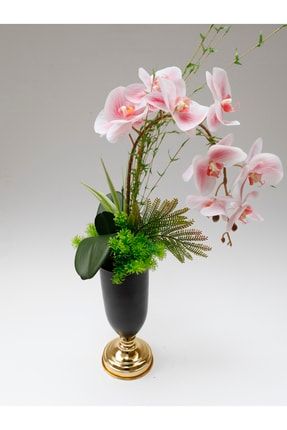 Yapak Çiçek Dükkanı Lüx Gold Ayak Saksılı Tek Dal Orkide YCD0111011167