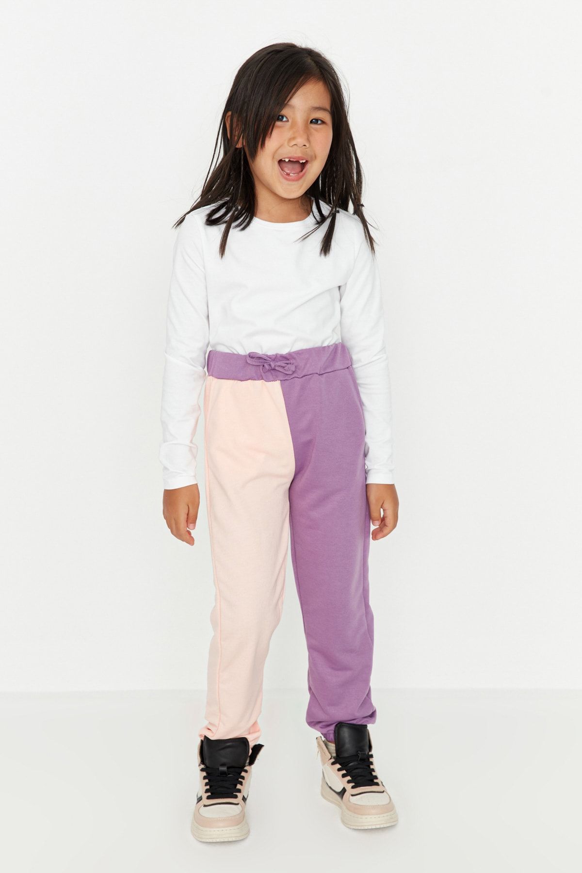 TRENDYOLKIDS Sweatpants Purple Joggers Trendyol