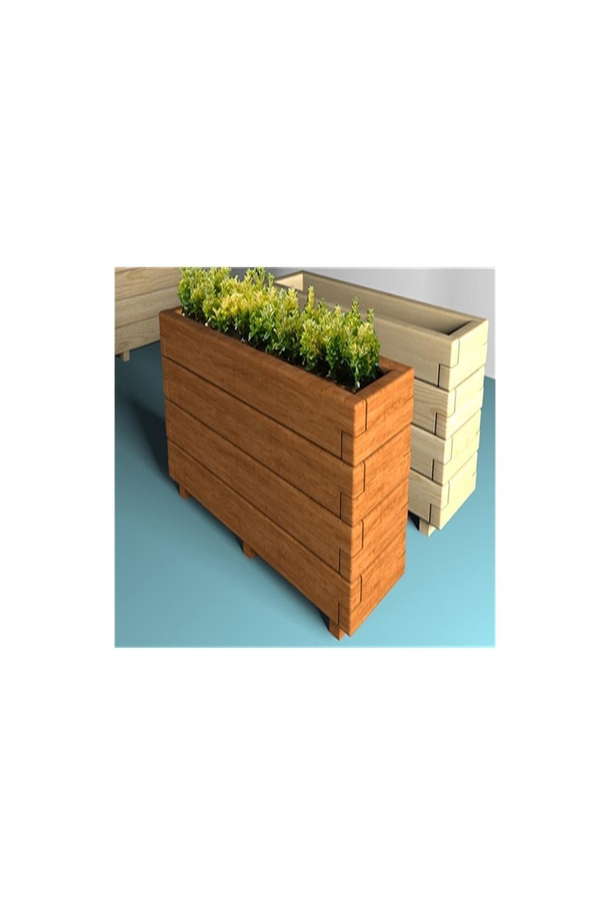 Ahşap Saksı ; Gardenya Lüx 125-30-45