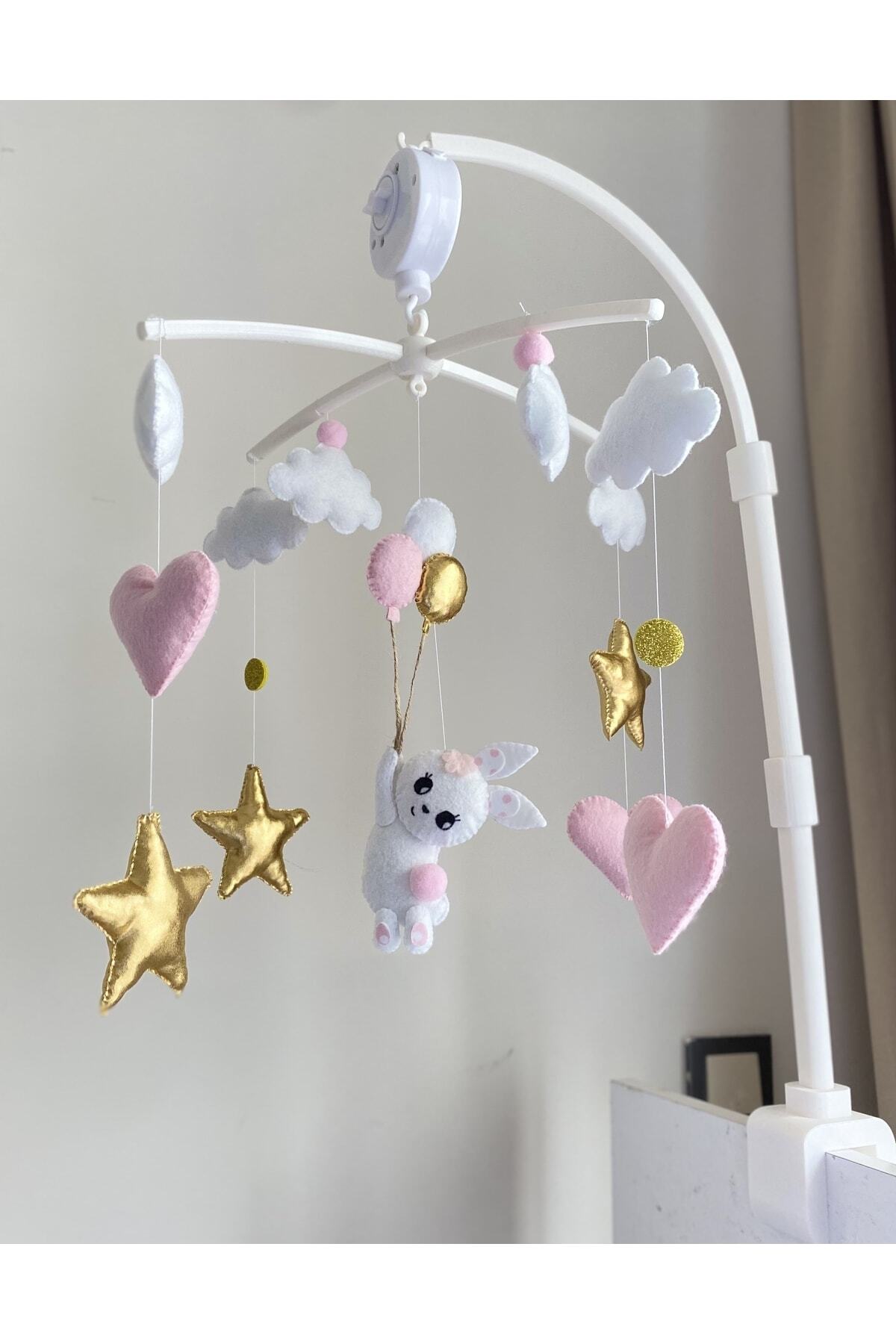 atölye ay ışığı Kurmalı Müzikli Bebek Beşik Dönencesi fotoğrafı 3 (önizleme)