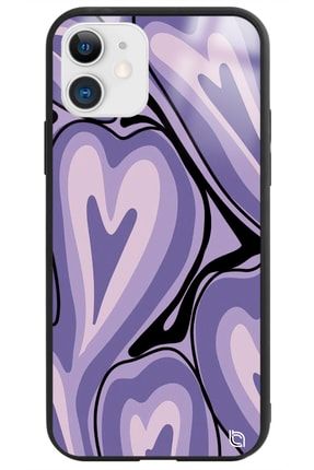 Iphone 11 Hearts Premium Desenli Glossy Telefon Kılıfı heartsglossy_173