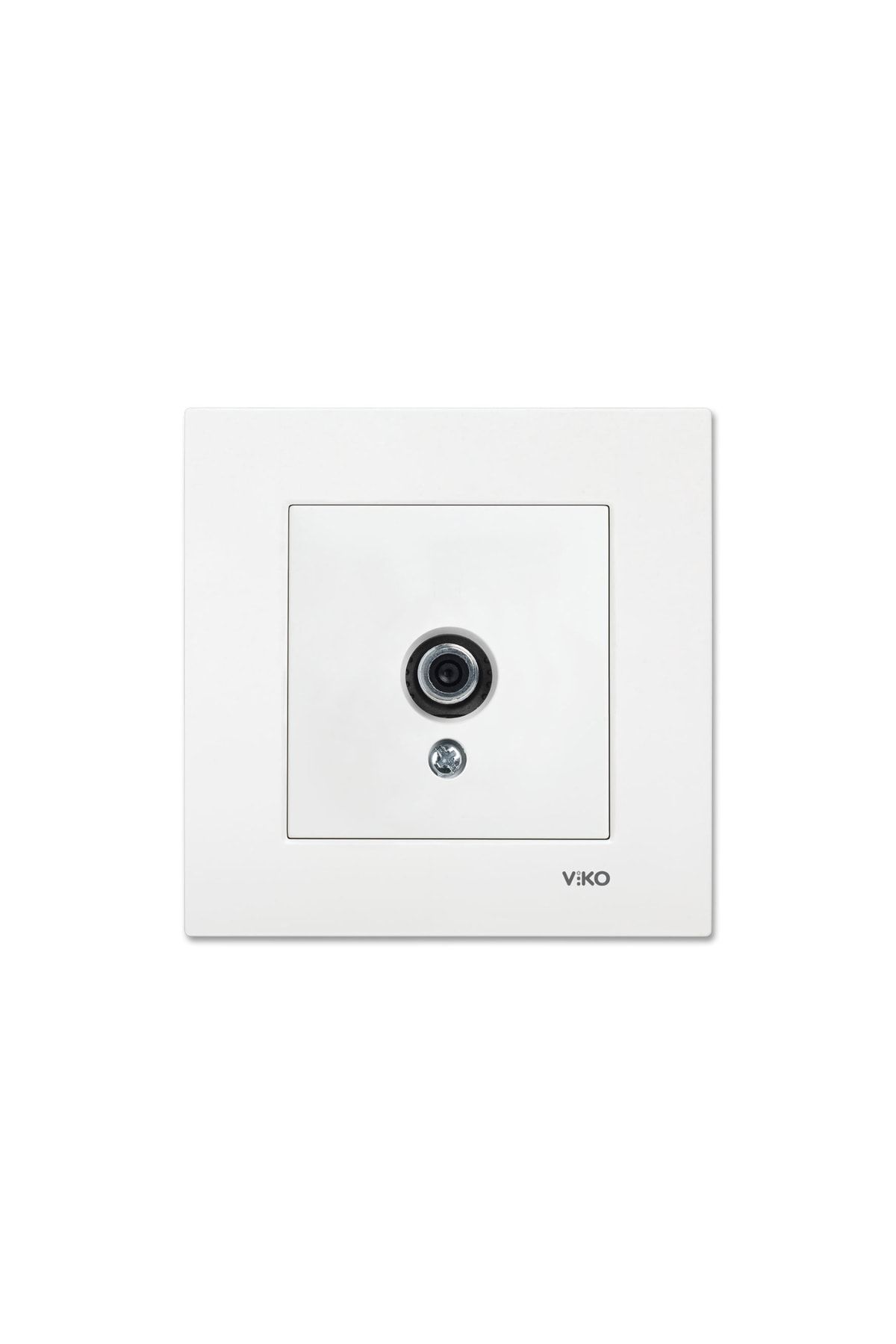 Tamer Elektrik-Viko Karre White Satellite Socket with F Connector and Transition (10db) Frame Included90967038 1