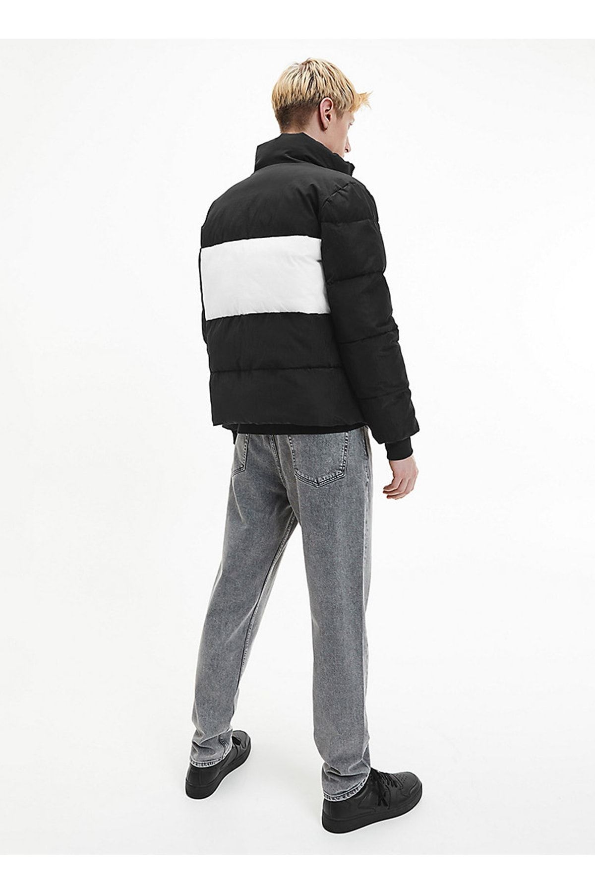 Siyah Erkek Mont J30j320928-beh_colorblock Non-down