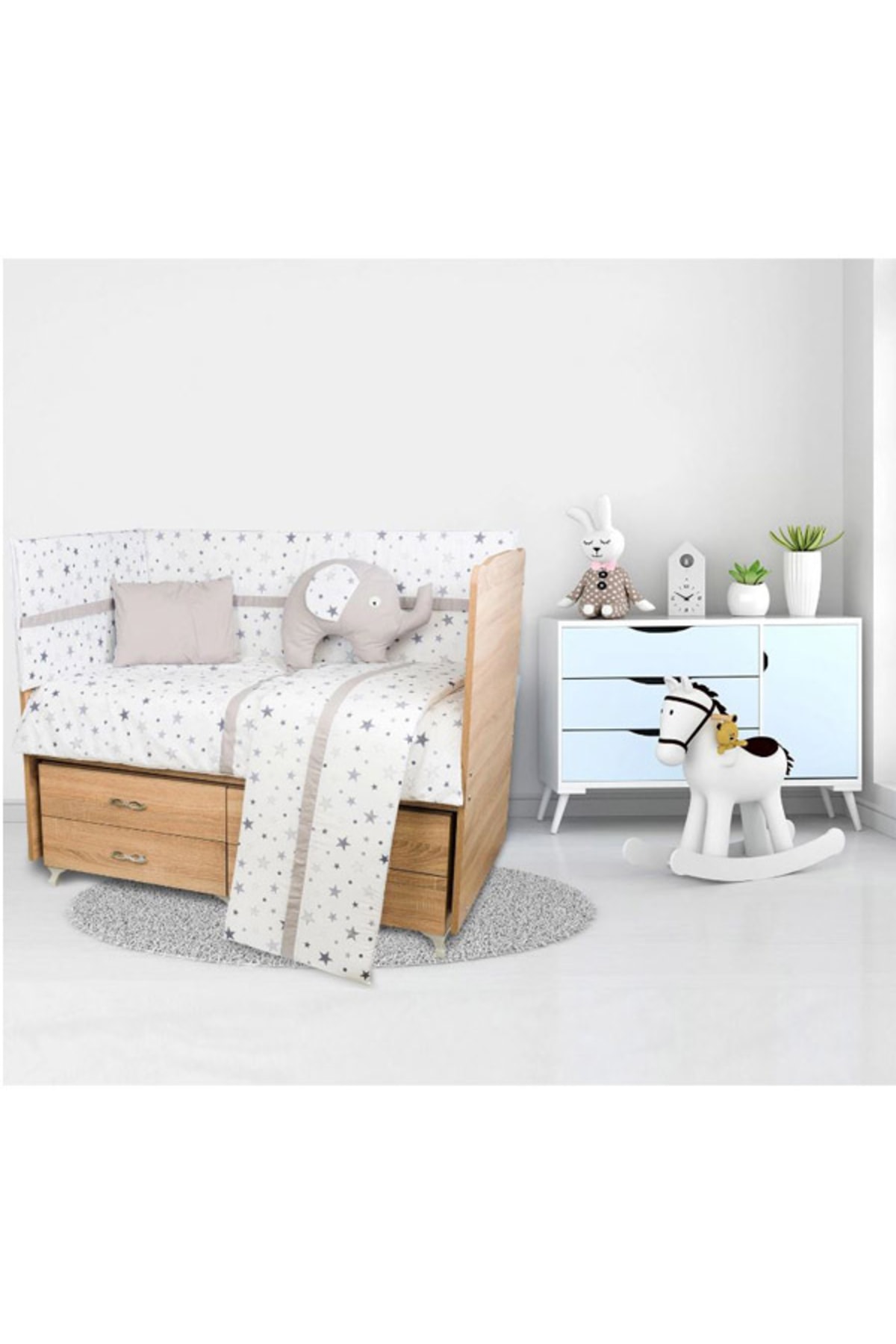 Yoko Toys Little Dreams 9 Parça Uyku Seti Gri