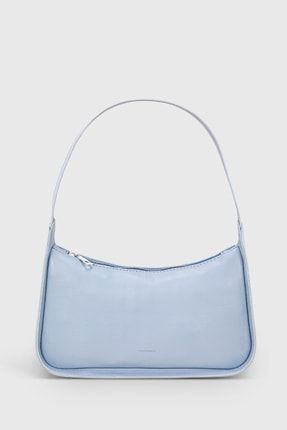 Kadın Soft Mavi Baguette Çanta 214