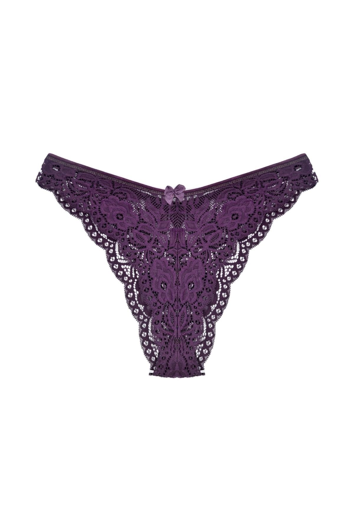 HNX-5-Piece Full Lace High Waist Brazilian Women's Panties 5