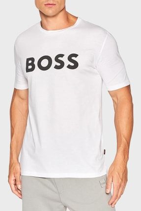 Regular Fit Logo Baskılı Pamuklu Jarse T Shirt Erkek T Shirt 50481923 102