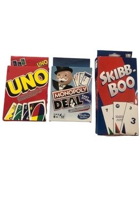 Uno Kart Monopoly Deal Skıbb Boo 3lü Set Alışverişdevi UNO-MONOPOLY DEAL-SKIBB ALIŞVERİŞDEVİ