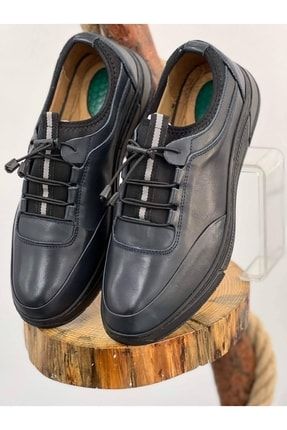 Hakiki Deri Tam Ortopedik Iç Dış Komple Deri Ultra Rahat Günlük Giyim Erkek Ayakkabı FLY-D-001