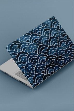 Laptop Kaplama Mavi Dalga Temalı Notebook Macbook Sticker STC620