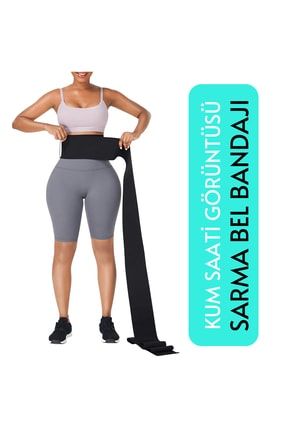 Waist Trainer Inceltici Zayıflatıcı Bele Dolamalı Kum Saati 4m Sarma Bel Korsesi NDWRAP