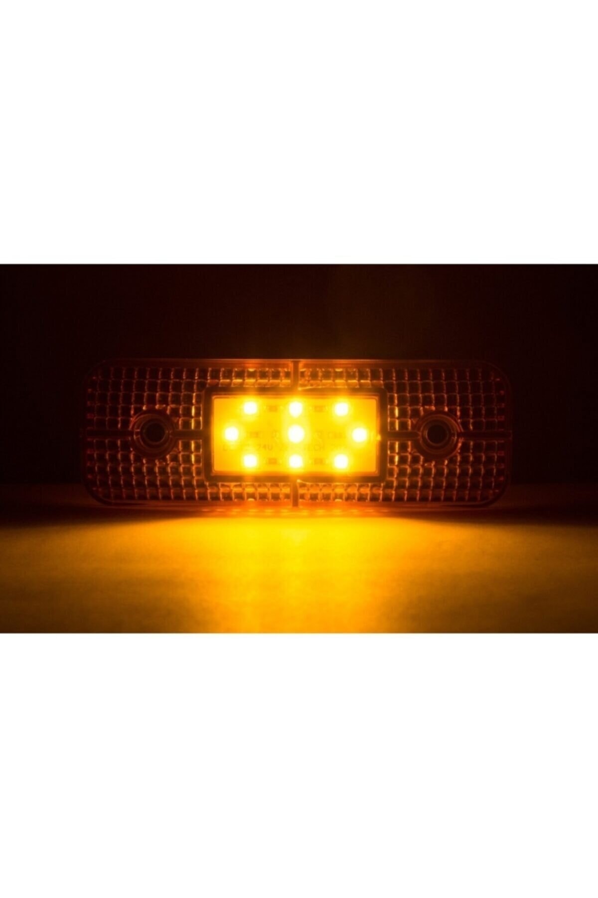 Koçyiğitler Otomotiv Dekoratif Lamba - Tır Kamyon Dorse Yan Lamba - Kasa Lambası 9 Led - Sarı
