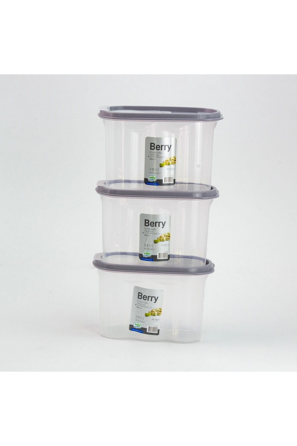 Hobby Life 2 No Berry Supply Container (1.2 Lt.) 3pcs