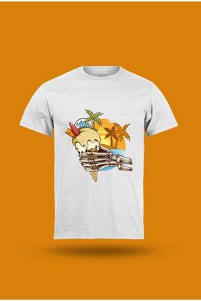 Summer Skeleton Baskılı Oversize T-shirt MRT006