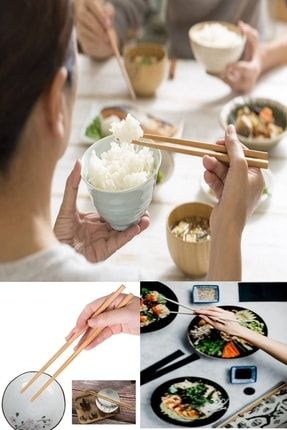 4 Çift Yıkanabilir Bambu Chopstıck Japon Çin Yemek Çubuğu Chopstick Trebent emb-chpst