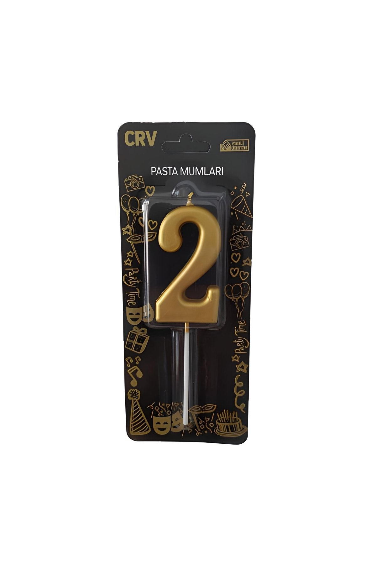 Mini Parti-Mini Party Store 7 cm Large Number Candle Gold 2 1