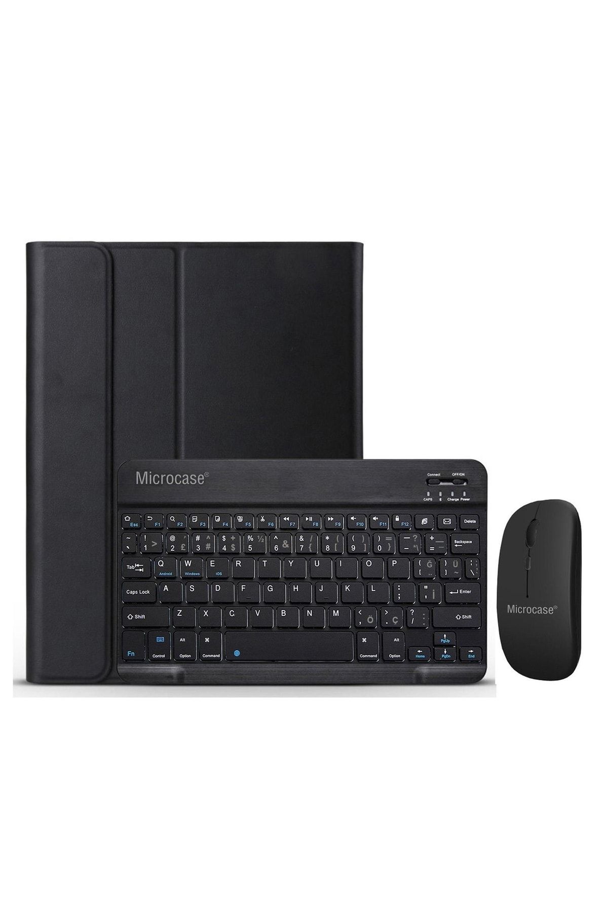 Microcase-Huawei Mediapad T3 10 - 9.6 Inch Bluetooth Keyboard and Case Set + Stand Lightweight Mouse Compatible with BKK6 1