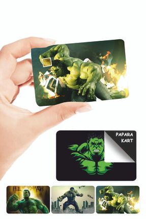 Hulk Kredi Kart Kaplama Sticker 4 Adet HULK01
