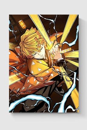 Demon Slayer Zenitsu Agatsuma Anime Manga Poster - Yüksek Çözünürlük Hd Duvar Posteri DUOFG104038