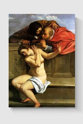 Artemisia Gentileschi - Susanna And The Elders - Masterpiece Tablo Ünlü Ressam Poster DUOFG103350