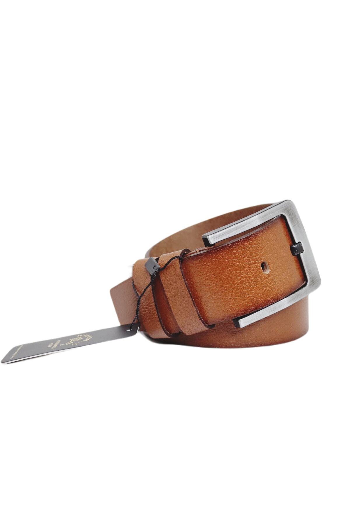 کمربند مردانه قهوه ای willpolo | WPMD45K اورجینال - تصویر 2