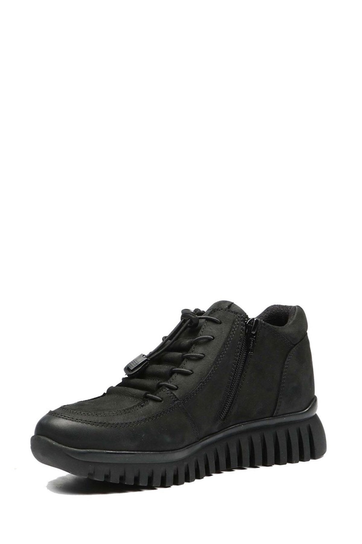 بوت Hammer Jack بلند چرم طبیعی مردانه 102 مدل 18810-m Torje Black Nubuck اورجینال - تصویر 3