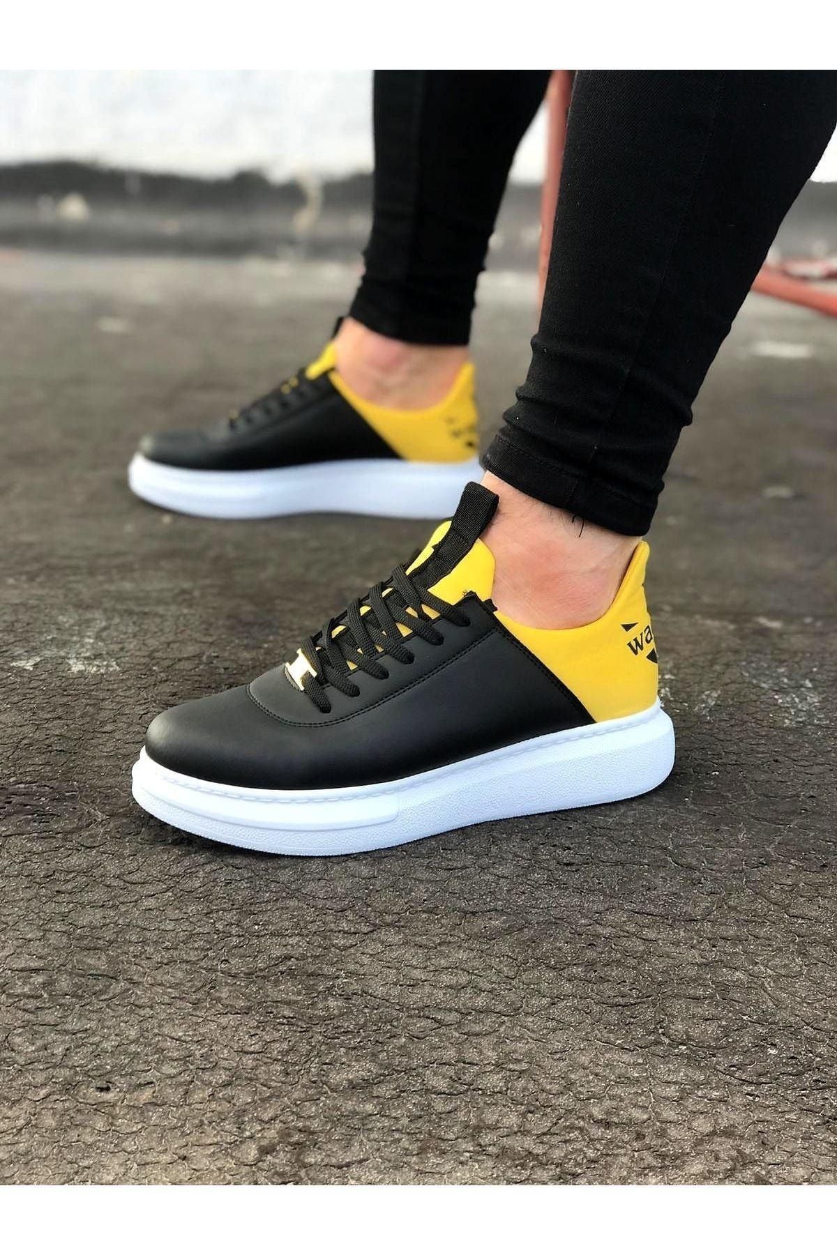 Black and yellow shoes ladies new arrivals