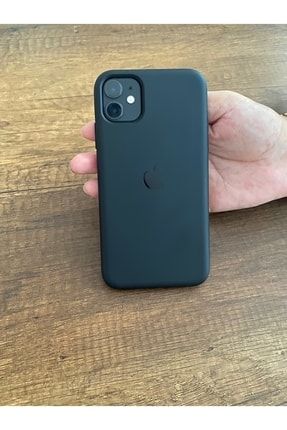 Iphone 11 Siyah Renk Silikon Kılıf - Kadife Iç Yüzey Uyumlu IP11000N