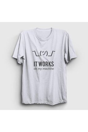 Unisex Beyaz It Works Developer Yazılımcı T-shirt 335150tt