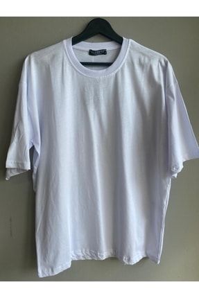 Unisex Beyaz Oversize Tshirt t3