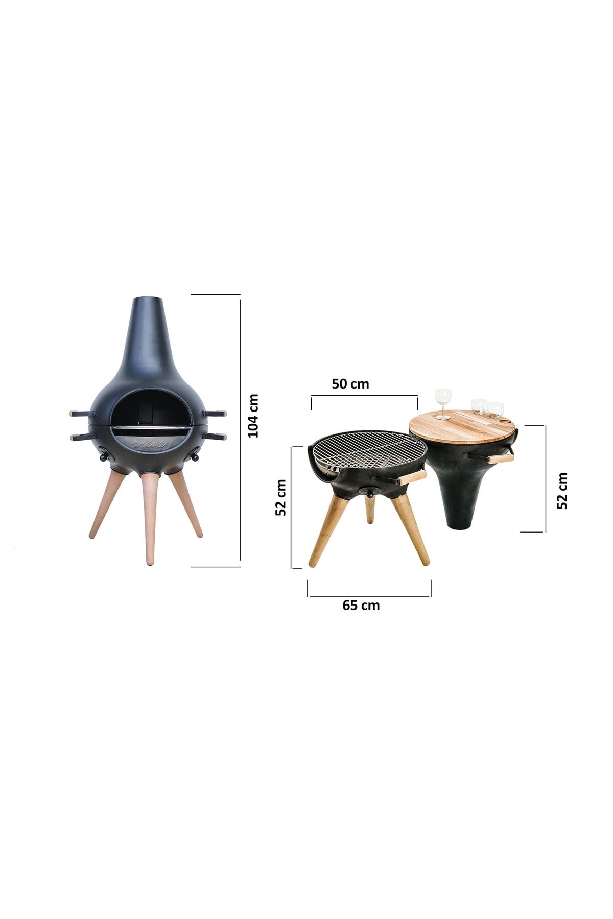 Cosa Barbekü Ahşap Ayak 7