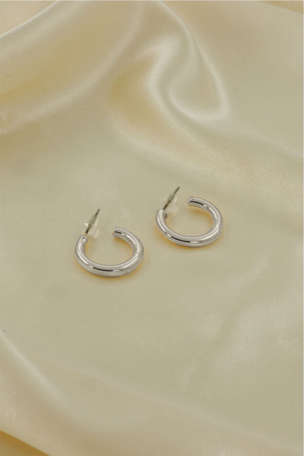 Silver plated hoop earrings hotsell