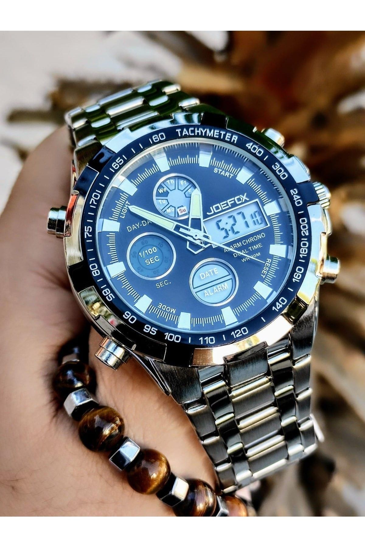 QUAMER Military Watches Men Luxury Brand Full steel Watch Sports Quartz  Multi-function LED Display Wristwatch Relogio Masculino - AliExpress