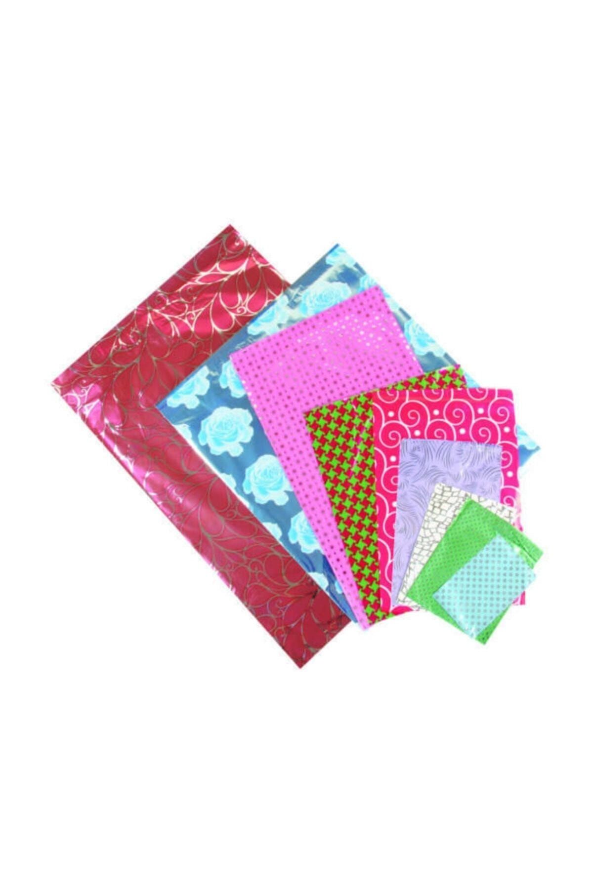 100 Adet 35x50  Metalize Hediye Paketi 35x50cm Kendinden Bantlı Renkli Hediye Paketi