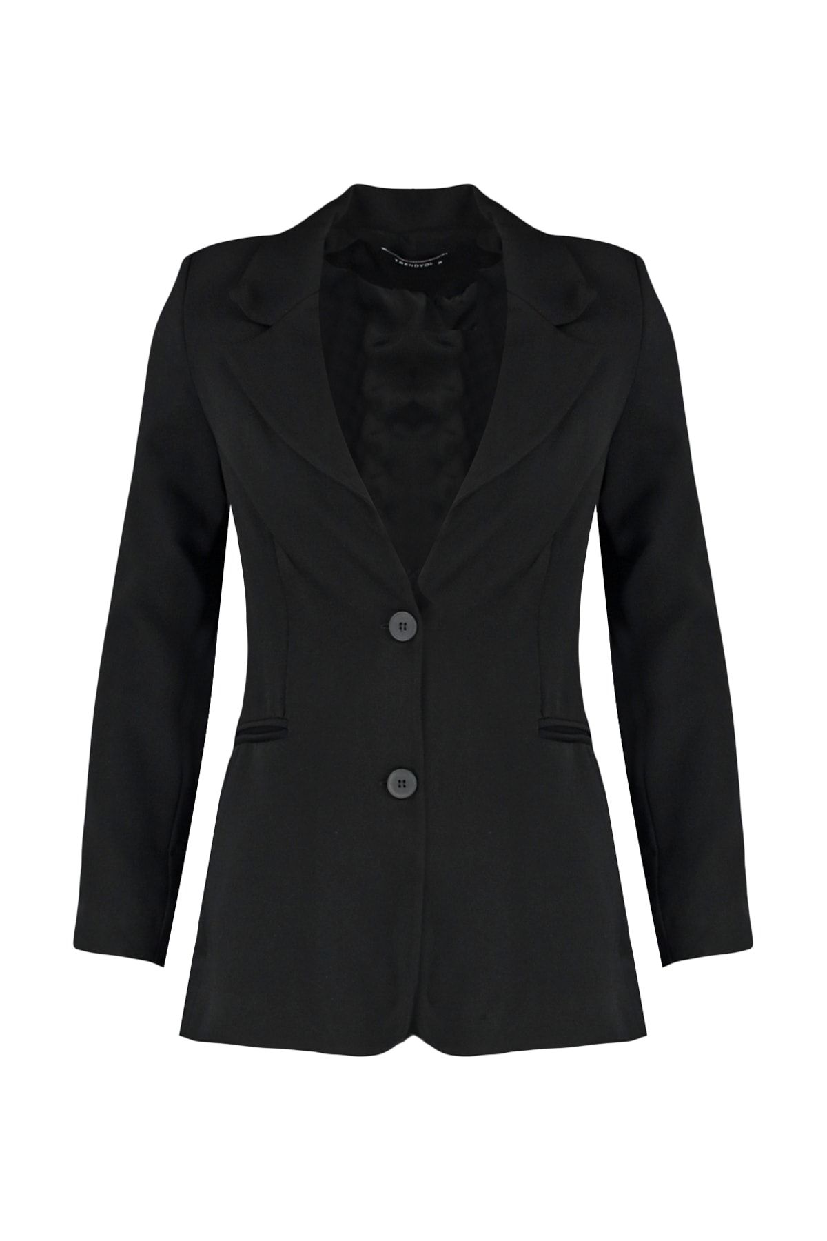 Trendyol Collection-Sacou negru țesut blazer TWOAW23CE00019 6