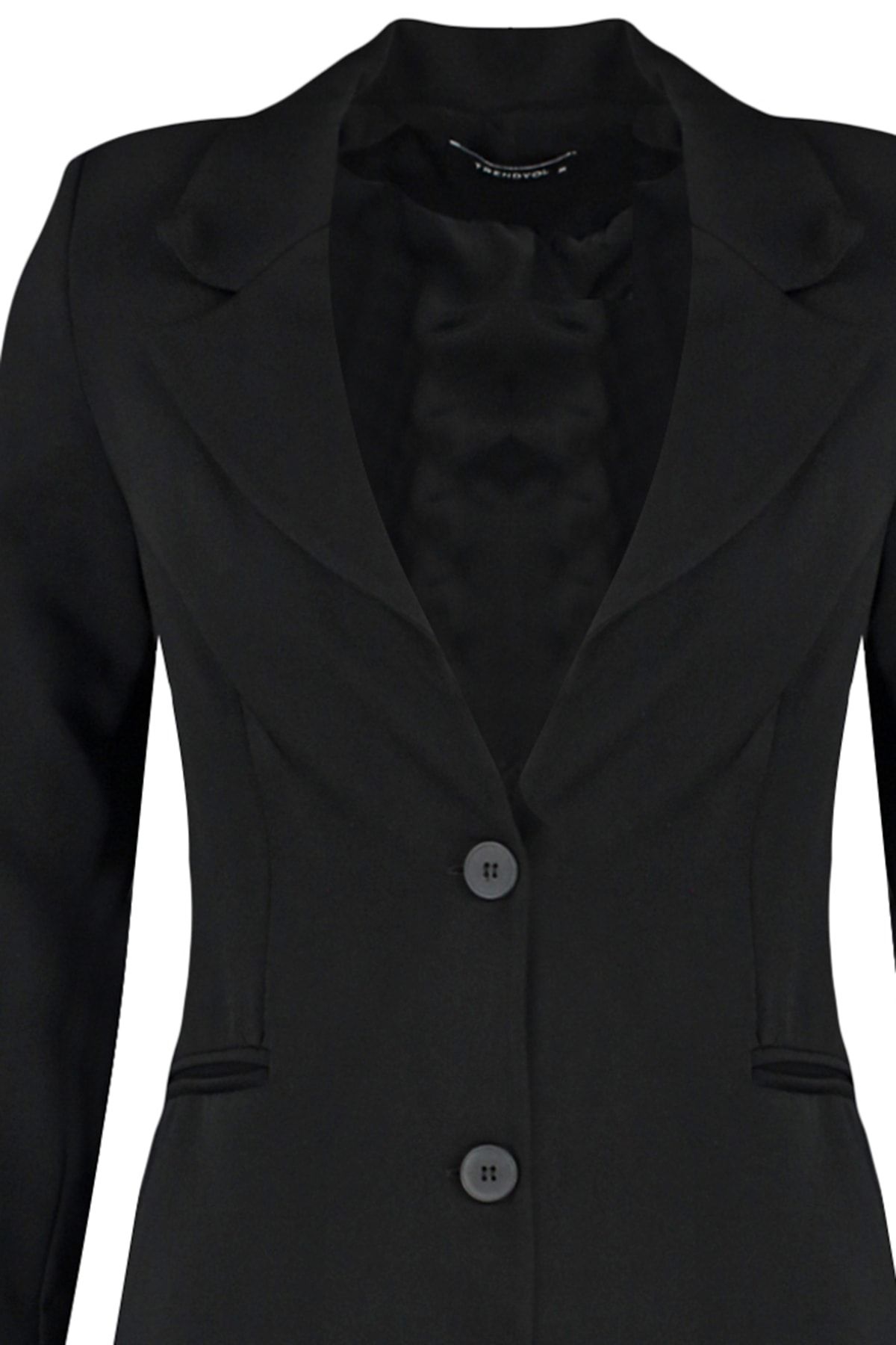 Trendyol Collection-Sacou negru țesut blazer TWOAW23CE00019 7