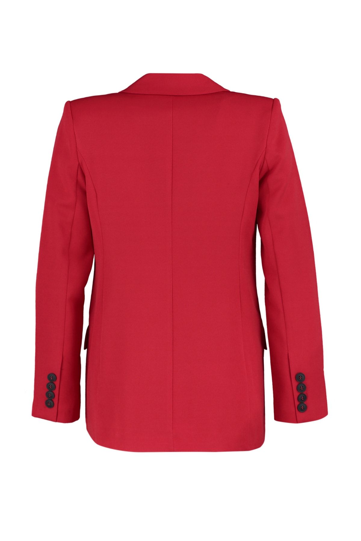 Trendyol Collection-Red Woven Lined Double Breasted Closure Blazer Jacket TWOAW23BC00019 8