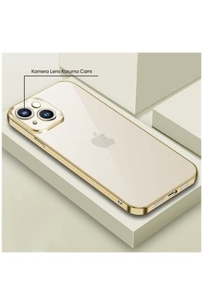 Apple Iphone 13 Uyumlu Kılıf Live Silikon Kılıf Gold 3579-m537