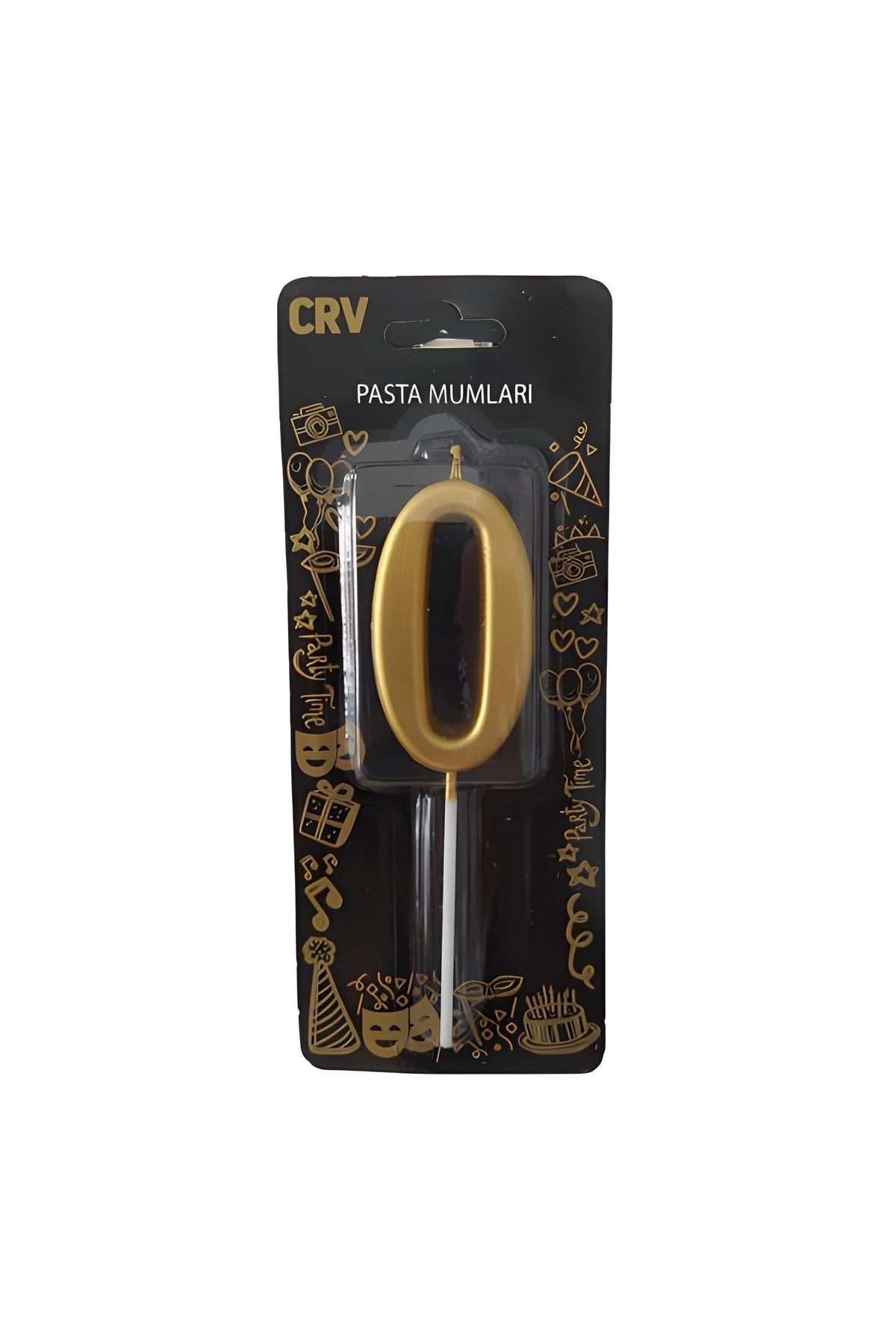 Mini Parti-Mini Party Store 7 cm Large Number Candle Gold 0 1