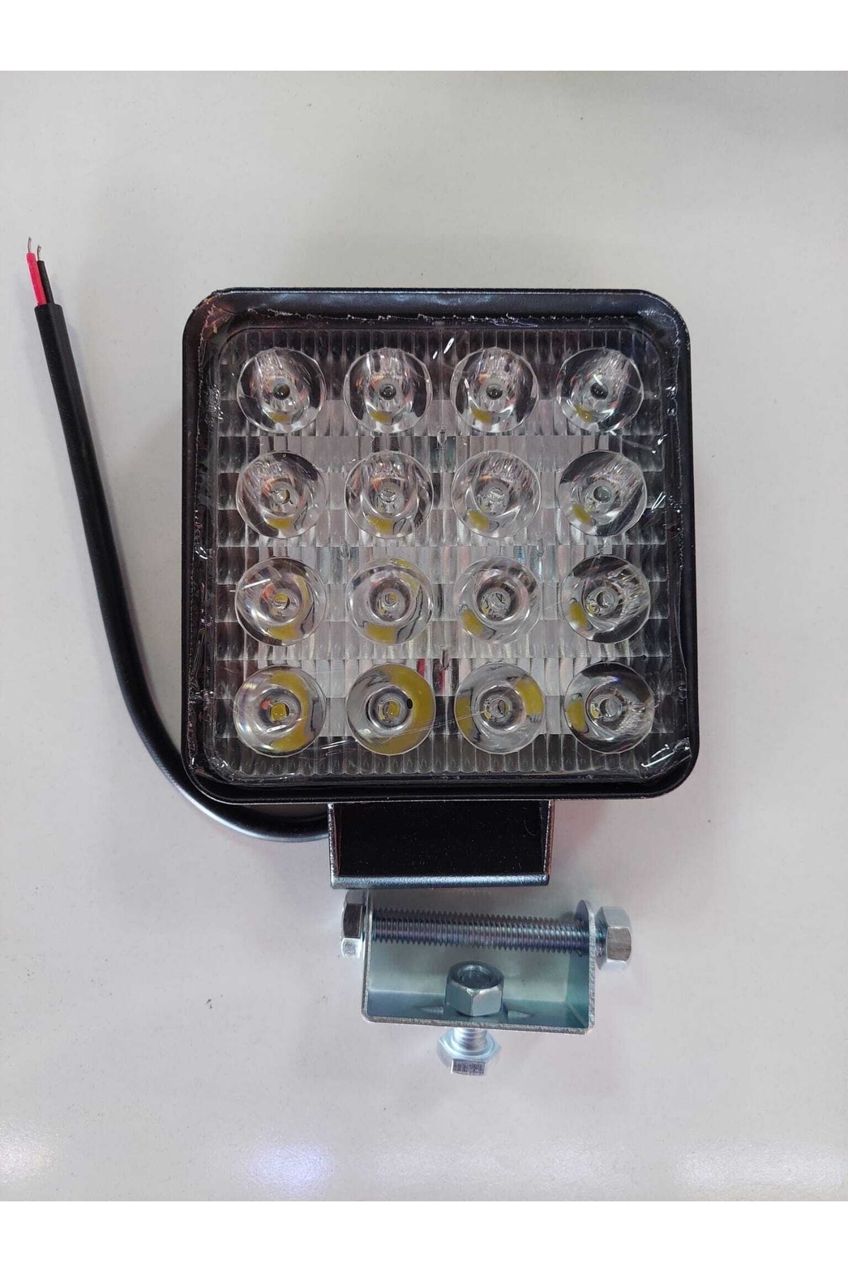 Point Led Kare ARW Ekstra Beyaz Işık 16 Led Kare Çalışma Lambası 12-24v 48 Watt Uzun ...