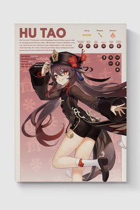 Genshin Impact Hu Tao Gaming Anime Poster - Yüksek Çözünürlük Hd Duvar Posteri DUOFG106000